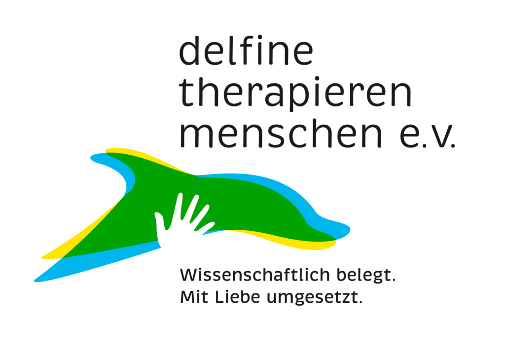Delfine therapieren Menschen Logo